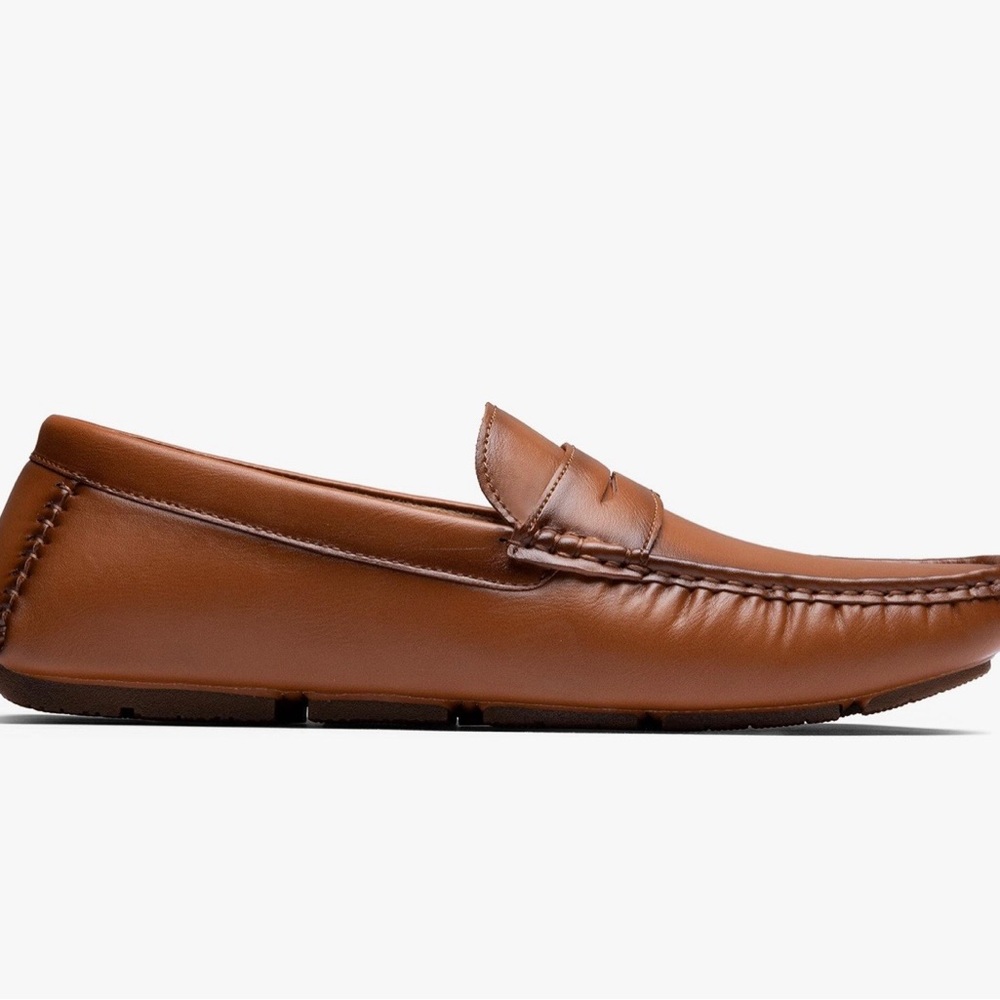 Jouer Men's Brown Leather Loafers new size  9.5